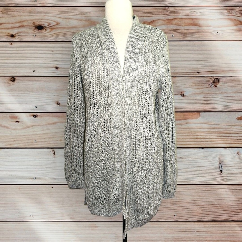 D4 GAP Sweater Cardigan Women's Medium Light Gray New NWT‎ Tunic Long Cotton